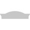 Ekena Millwork Segment Arch W/ Flankers 3 Spoke Architectural Grade PVC Pediment, 28"W x 8"H x 2-1/2"P PEDPS028X080SGF03 - alternate 6